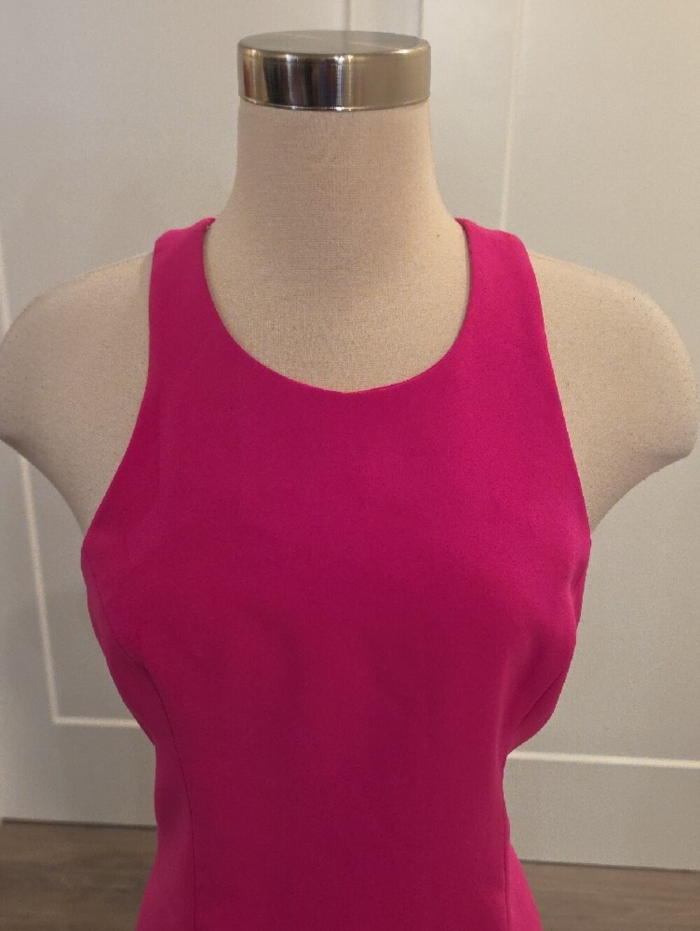 Amanda Uprichard colada Hot Pink Racerback dress. Size M new with tags - Picture 3 of 11